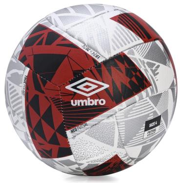 Imagem de Bola De Futsal Umbro Neo Laminar Swerve Branca Vermelha E Prata-Unissex