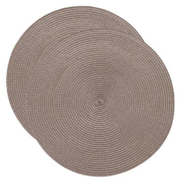 Imagem de Jogo Americano Redondo 2  Duas  Unidades -  Taupe