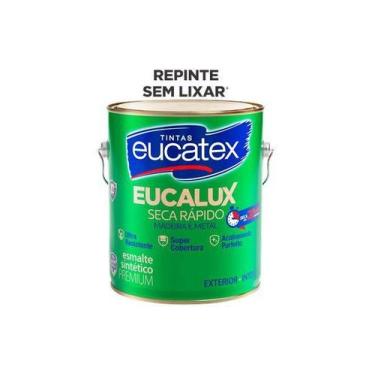 Imagem de Esmalte Acetinado Branco 3,6l - Eucalux Seca RApido - EUCATEX