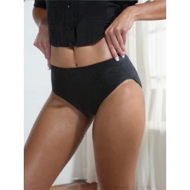 Imagem de Calcinha Calça Clássica Bibelô DeMillus - 057487, Preto, G