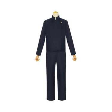 Imagem de Fantasia Cosplay Masculina Gojo Satoru, Uniforme De Escola Secundária,