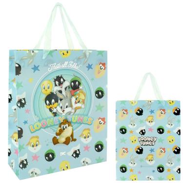 Imagem de SACOLA PARA PRESENTE LOONEY TUNES - TAMANHO G - 4876 - DAC