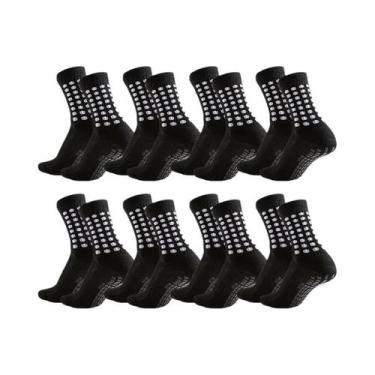 Imagem de Meias Esportivas Unissex De Alto Desempenho, 8 Pares Para Futebol, Bas