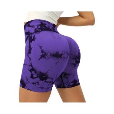 Imagem de Shorts de Yoga Feminino Cintura Alta - Sem Costura, Com Efeito Lifting