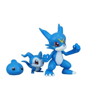 Imagem de Mini conjunto de figuras de anime colecionáveis Digimon Veemon Q Version