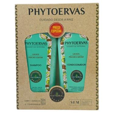 Imagem de Kit Shampoo + Condicionador Cachos Pracaxi & Baobá Phytoervas