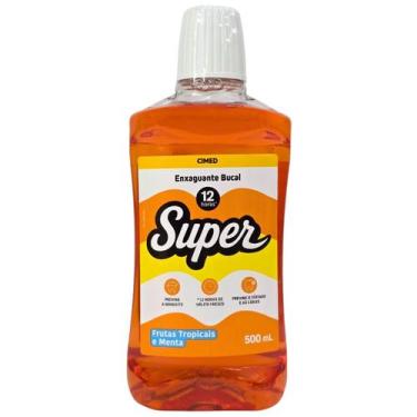 Imagem de Enxaguante Bucal Com Flúor Frutas Tropicais e Menta Super Cimed 500ml