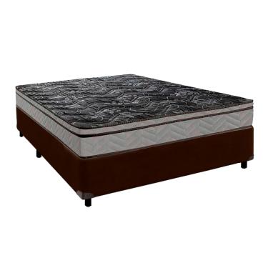 Imagem de Conjunto Cama Box Casal + Colchão Conforto Paropas