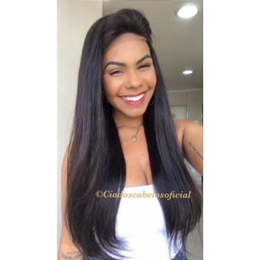 Imagem de Peruca Lace Front com Cabelos Humanos - Couro Cabeludo Perfeito - 70 c