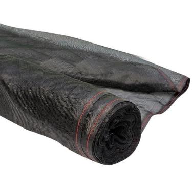 Imagem de Tela Sombrite Nylon 50 12X2m Preta Para Proteção e Sombreamento de Est