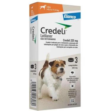 Imagem de Credeli 225 MG Cães De 5,5 a 11kg 3 Comprimidos - Elanco