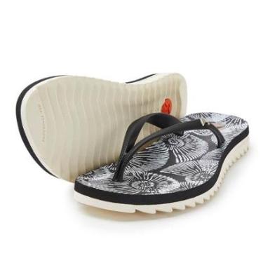 Imagem de Chinelo Kenner Ibiza Pro Spiral Flatform - Preto e Branco - 35-Feminino