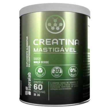 Imagem de Creatina Pura Mastigável zero 60 pastilhas Energia Recuperação Treino 