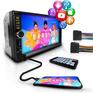 Imagem de Central Multimídia 2Din Automotivo MP5 Com tela de 7 Touch Screen Blue