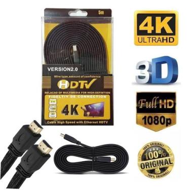 Imagem de Cabo Hdmi 2.0 Ultra Resolução 5 Metros  Full HD 1080P 4k 3D Profission