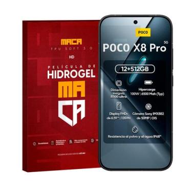 Imagem de Película Hidrogel Frontal Mi Poco X8 Pro HD ou Fosca - MACA, Transpare