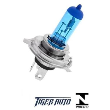 Imagem de Lampada super branca h4 12v 60/55w tiger 8500k unidade