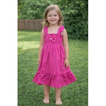 Imagem de Vestido Infantil Menina Verão Fresquinho Lindo Confortável - STAR GOLD