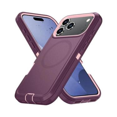 Imagem de Capa Híbrida Magnética Reforçada Para iPhone 17 16 15 14 13 pro Max Co