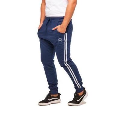 Imagem de CALÇA DE MOLETOM MASCULINA WOOKS SARUEL SKINNY SPORT LUXO -CINZACLARO-M-Masculino