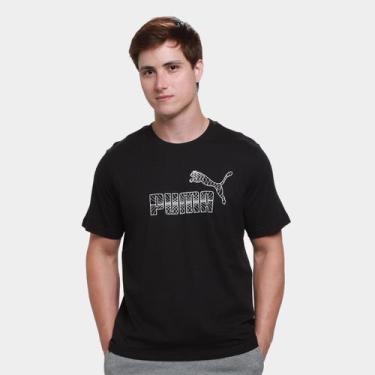 Imagem de Camiseta Puma Graphic No.1 Masculina, Preto, P