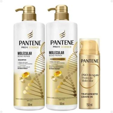 Imagem de Kit Pantene Molecular Bond Repair: Shampoo, Condicionador 510ml + Trat