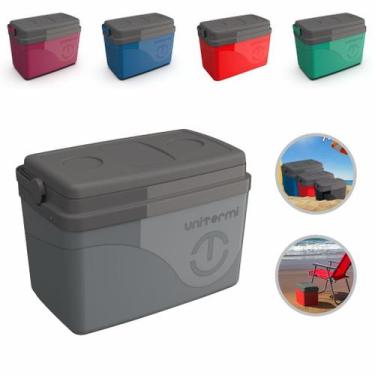 Imagem de Caixa Térmica Cooler com Alça 7,5 Litros Praia Compacto Pesca Unitermi