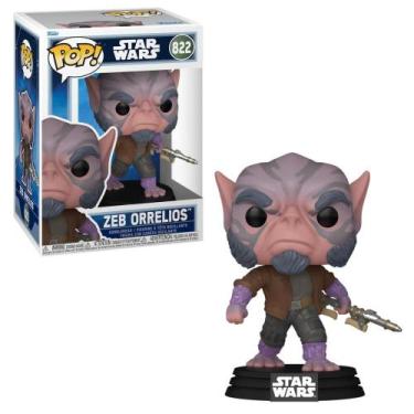 Imagem de Boneco Funko Pop! Star Wars Mandalorian e Grogu - Zeb - Candide