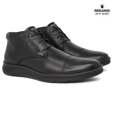 Imagem de Bota Casual Ferracini 24h Fluence Couro Legítimo com Cadarço Palmilha Macia Confortável...