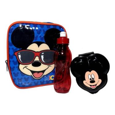 Imagem de Lancheira Térmica Infantil Mickey Mouse Original Disney Azul