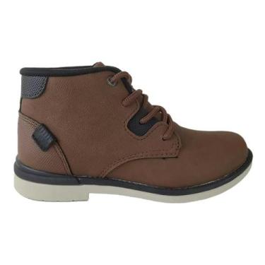 Imagem de Bota Coturno Kidy Walk 0860097 Infantil Masculino, Castanho  preto, 32