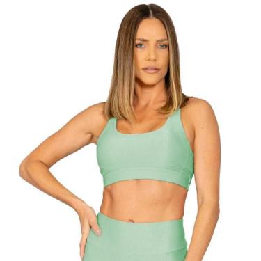 Imagem de Top Run More Glow Essencial Feminino, Verde, P