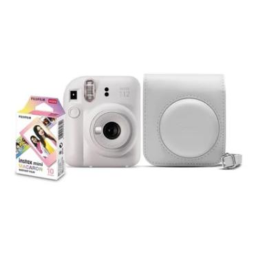 Imagem de Kit Câmera Instax Mini 12 Branca Com 10 Filmes Macaron