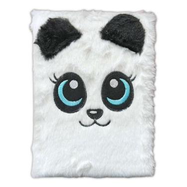 Imagem de Caderneta De Anotações Pelúcia 70 Folhas 15x21cm VMP Gatinha Preto e B
