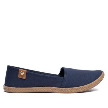 Imagem de Sapatilha Feminina Moleca Napa Tresse Capri Azul Marinho, Marinho, 38