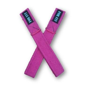 Imagem de Tala Straps 100% Algodão para Academia. Preço Em Promoção Cores:Rosa