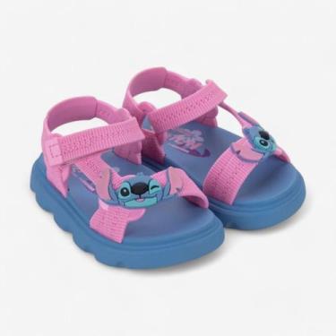 Imagem de Sandália Grendene Papete de Bebê Easy Disney Feminina Infantil, Azul, 