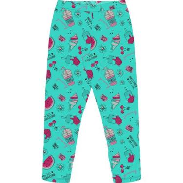 Imagem de Calça Legging Infantil Menina Estampada Cotton Leve Fofa - Rovitex, 4,