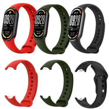 Imagem de Kit Atacado 3 Pulseiras Para Xiaomi Mi Band 8 9 10 Premium Original - 