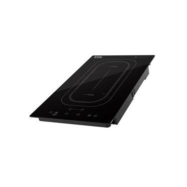 Imagem de Fogão Cooktop de Indução EOS ECI02EPF 2 Bocas Vitrocerâmico com Painel Digital Preto 220V