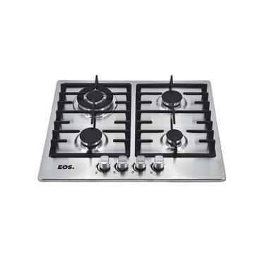 Imagem de Fogão Cooktop Inox A Gás 4 Bocas 1 Dupla Ecg04 Bivolt - Eos B163914 Bivolt