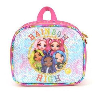 Imagem de Lancheira Térmica Infantil RainBow High Luxcel LA37593, Rosa RainBow H