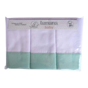 Imagem de Kit Fraldas 03 Peças Barra De Tecido Luxo Pinte E Borde Tamanho 70Cm X