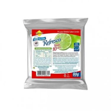 Imagem de Suco Zero Açúcar Pó Limão Lowçucar 80g Rende 10 Litros  Food Service S