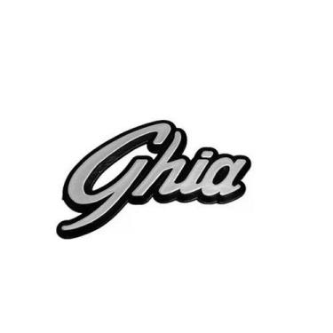 Imagem de Nome Emblema Letreiro Ghia Cinza Até 1994 5,0 x 8,0 cm - NoBrand