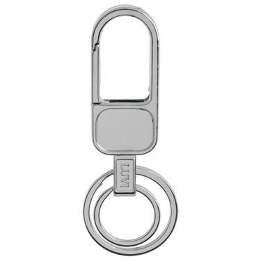 Imagem de Kit Chaveiro Metal Cromado Mosquetão 2 Argolas Personalizável 24013 - 