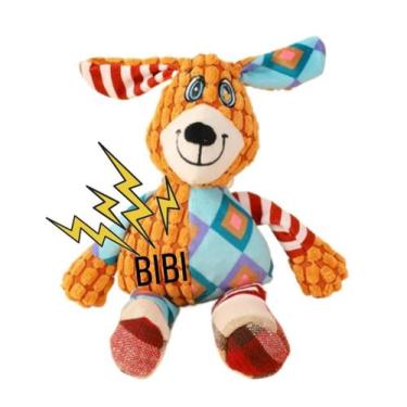 Imagem de Brinquedo Bichinhos de Pelúcia Mordedor Apito Pet Cães Gatos - Pet For