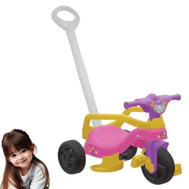 Imagem de Triciclo Infantil Menino Empurrador Passeio Completo Pedal - Pais E Fi
