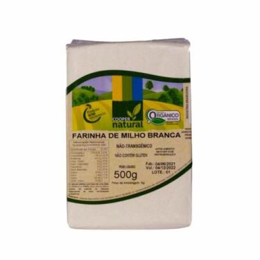 Imagem de Kit 6X: Farinha de Milho Branca Orgânica Coopernatural 500g