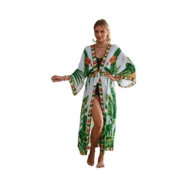 Imagem de Conjunto De Biquíni Sexy Feminino Com Saída De Praia Longa Em Estilo K